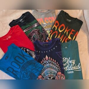 Affliction Obey Crooks And Castles Broken Promises Graphic T Shirt Bundle Wow 7